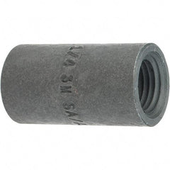 Made in USA - Size 1/4", Class 3,000, Forged Carbon Steel Black Pipe Coupling - 3,000 psi, Threaded End Connection - Americas Industrial Supply