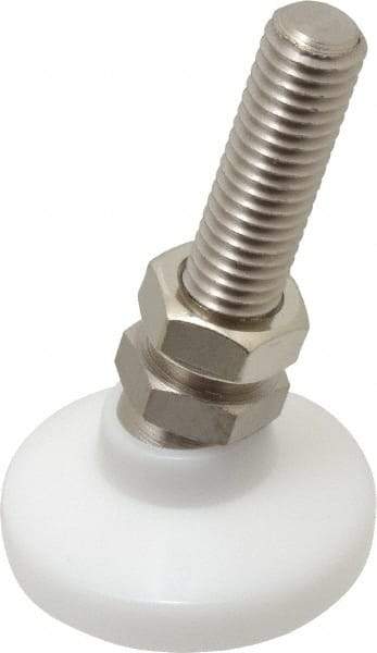 Gibraltar - 1/2-13 Bolt Thread, Studded Pivotal Stud Mount Leveling Pad & Mount - 700 Max Lb Capacity, 1-7/8" Base Diam - Americas Industrial Supply