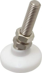 Gibraltar - 1/2-13 Bolt Thread, Studded Pivotal Stud Mount Leveling Pad & Mount - 700 Max Lb Capacity, 1-7/8" Base Diam - Americas Industrial Supply