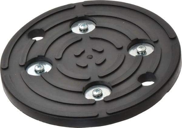 Gibraltar - 5" Long x 5" Wide x 5/16" Thick, Rubber, Machinery Leveling Pad & Mat - 10,000 Lb Max Load - Americas Industrial Supply