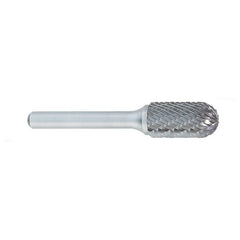 ‎SC-1 -1/4 × 5/8 LOC × 1/4 Shank × 2 OAL Cylindrical Ball Nose Carbide Medium Tough Cut Burr - Americas Industrial Supply