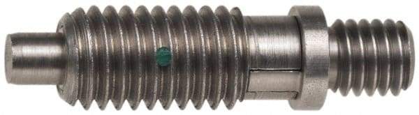 Gibraltar - 1/4-20, 1/2" Thread Length, 1/8" Max Plunger Diam, 1 Lb Init to 5 Lb Final End Force, Locking Knob Handle Plunger - Knobless Threaded Stud, 5/8" Length Under Head/Shoulder, 1/8" Plunger Projection - Americas Industrial Supply