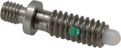 Gibraltar - 1/4-20, 1/2" Thread Length, 0.144" Max Plunger Diam, 1 Lb Init to 5 Lb Final End Force, Locking Knob Handle Plunger - Knobless Threaded Stud, 5/8" Length Under Head/Shoulder, 1/8" Plunger Projection - Americas Industrial Supply