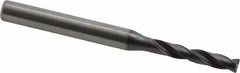 Kennametal - 5/32" 180° Spiral Flute Solid Carbide Screw Machine Drill Bit - Americas Industrial Supply