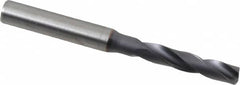 Kennametal - 1/4" 180° Spiral Flute Solid Carbide Screw Machine Drill Bit - Americas Industrial Supply
