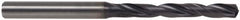 Kennametal - 6.1mm 140° Solid Carbide Jobber Drill - TiAlN Finish, Right Hand Cut, Spiral Flute, 91mm OAL - Americas Industrial Supply