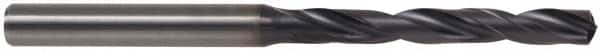 Kennametal - Letter F 140° Solid Carbide Jobber Drill - TiAlN Finish, Right Hand Cut, Spiral Flute, Straight Shank, 91mm OAL, Standard Point - Americas Industrial Supply