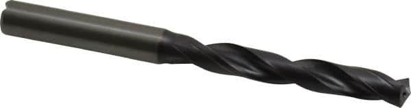 Kennametal - 7.1mm 140° Solid Carbide Jobber Drill - TiAlN Finish, Right Hand Cut, Spiral Flute, Straight Shank, 91mm OAL, Standard Point - Americas Industrial Supply