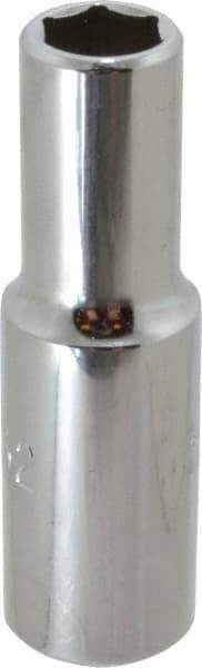 Proto - 11/32", 3/8" Drive, Deep Hand Socket - 6 Points, 2-1/8" OAL, Alloy Steel, Chrome Finish - Americas Industrial Supply