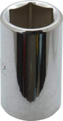 Proto - 19/32", 1/2" Drive, Standard Hand Socket - 6 Points, 1-1/2" OAL, Alloy Steel, Chrome Finish - Americas Industrial Supply