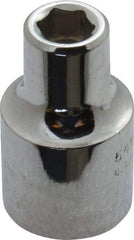 Proto - 1/2" Drive, Standard Hand Socket - 6 Points, 1-1/2" OAL, Alloy Steel, Chrome Finish - Americas Industrial Supply