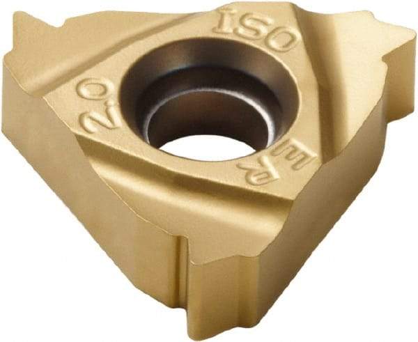 Seco - 16ER External Right Hand ISO Laydown Threading Insert - Grade CP500, TiAlN/TiN Coated Carbide, 9.53mm Inscribed Circle - Americas Industrial Supply