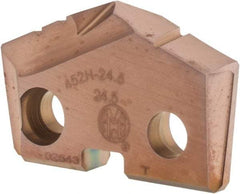 Allied Machine and Engineering - 24.5mm Diam x 3/16" Thick, Seat Code 2, 132° Included Angle Spade Drill Insert - AM200 Coated, Cobalt, Grade Super Cobalt, Series GEN2 T-A - Americas Industrial Supply