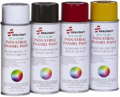 Ability One - Spray Paints; Type: Aerosol Enamel ; Finish: Gloss ; Tack-free Dry Time (Minutes): 30 ; Recoat Dry Time (Hours): 48 ; Recoat Dry Time (Minutes): 120 - Exact Industrial Supply