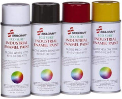 Ability One - Spray Paint - 16 OZ WHITE 17773 ECO-SURE AEROSOL ENAMEL - Americas Industrial Supply