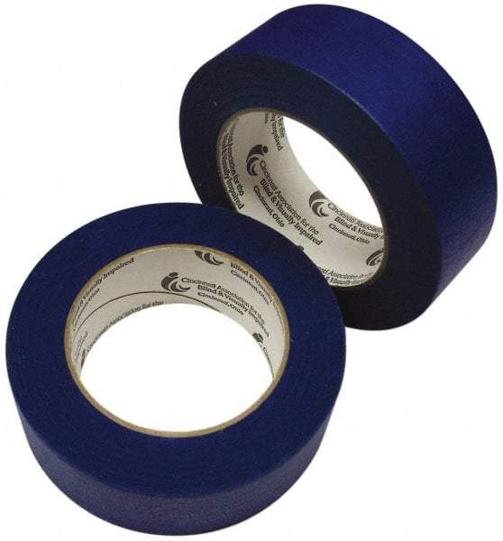 Ability One - 2" x 60 Yds Blue Duct Tape - 9 mil, Rubber Adhesive - Americas Industrial Supply