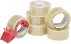 Ability One - 2" x 55 Yd Clear Hot Melt Adhesive Sealing Tape - Polypropylene Film Backing, 3.1 mil Thick - Americas Industrial Supply