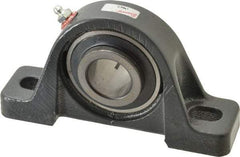 Browning - 1-1/4" ID, 6-3/4" OAL x 3-11/16" OAH Pillow Block - 3,493 Lb Static Cap, 5,782 Lb Dyn Cap, 5" Btw Mnt Hole Ctrs, 1-7/8" Base-to-Ctr Ht, Cast Iron - Americas Industrial Supply