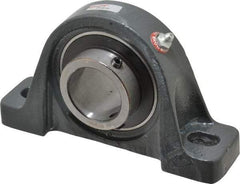 Browning - 1-11/16" ID, 7-3/8" OAL x 4-1/4" OAH Pillow Block Air Handling - 5,139 Lb Static Cap, 7,901 Lb Dyn Cap, 5-21/32" Btw Mnt Hole Ctrs, 2-1/8" Base-to-Ctr Ht, Cast Iron - Americas Industrial Supply