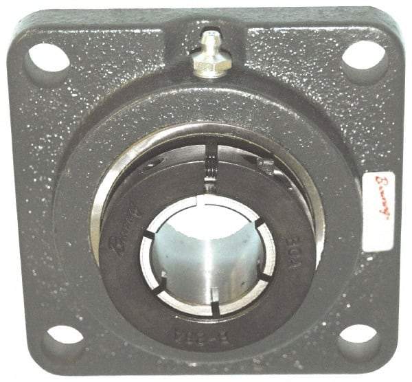 Browning - 1-11/16" ID, 5-3/8" OAL x 5-3/8" OAH 4-Bolt Flange - 5,139 Lb Static Cap, 7,901 Lb Dyn Cap, 4-1/8" Btw Mnt Hole Ctrs, Cast Iron - Americas Industrial Supply