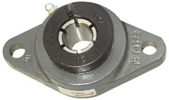 Browning - 1-1/4" ID, 6-1/8" OAL x 3-5/8" OAH 2-Bolt Flange - 3,493 Lb Static Cap, 5,782 Lb Dyn Cap, 5-1/8" Btw Mnt Hole Ctrs, Cast Iron - Americas Industrial Supply
