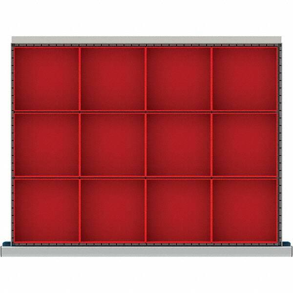 LISTA - 12-Compartment Drawer Divider Layout for 3.15" High Drawers - Americas Industrial Supply