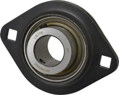 Browning - 7/8" ID, 3-3/4" OAL x 2-13/16" OAH 2-Bolt Flange - 1,651 Lb Static Cap, 2,801 Lb Dyn Cap, 3" Btw Mnt Hole Ctrs, 1-13/32" Base-to-Ctr Ht, Stamped Steel - Americas Industrial Supply