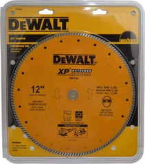 DeWALT - 12" Diam, 1" Arbor Hole Diam, Wet & Dry Cut Saw Blade - Diamond-Tipped, Standard Round Arbor - Americas Industrial Supply