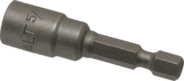 DeWALT - 5/16" Magnetic Nutsetter - 1/4" Hex Drive, 1-7/8" OAL - Americas Industrial Supply