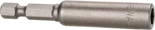 DeWALT - 1/4" Magnetic Nutsetter - 1/4" Hex Drive, 2-9/16" OAL - Americas Industrial Supply