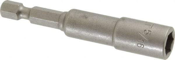 DeWALT - 5/16" Magnetic Nutsetter - 1/4" Hex Drive, 2-9/16" OAL - Americas Industrial Supply