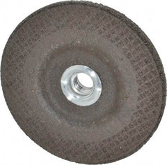 DeWALT - 24 Grit, 4-1/2" Wheel Diam, 1/4" Wheel Thickness, Type 27 Depressed Center Wheel - Aluminum Oxide, R Hardness, 13,300 Max RPM, Compatible with Angle Grinder - Americas Industrial Supply