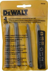 DeWALT - 4 Piece, Bit Set - Phillips, Slotted Point - Americas Industrial Supply