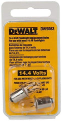 DeWALT - 14.4 Volt, Halogen Portable Work Light Replacement Bulb - Use with DW9063 - Americas Industrial Supply