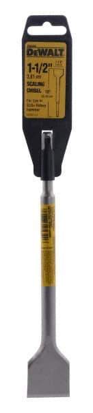 DeWALT - 1-1/2" Head Width, 10" OAL, 3/4" Shank Diam, Scaling Chisel - SDS Plus Drive, SDS Plus Shank, Steel - Americas Industrial Supply