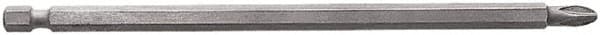 DeWALT - #3 Phillips Screwdriver Bit - 1/4" Hex Drive, 6" OAL - Americas Industrial Supply