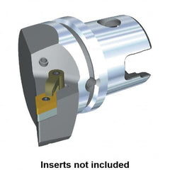Kennametal - Right Hand Cut, Size KM63, DN.. Insert Compatiblity, Modular Turning & Profiling Cutting Unit Head - 43mm Ctr to Cutting Edge, 60mm Head Length, Through Coolant, Series M-Clamping - Americas Industrial Supply