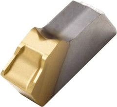 Seco - 150.1014 14 CP600 Grade, 0.122" Cutting Width, Carbide Cutoff Insert - 6° Right Hand Lead Angle, 0.008" Cnr Rad, TiAlN/TiN Coated, Single End - Americas Industrial Supply