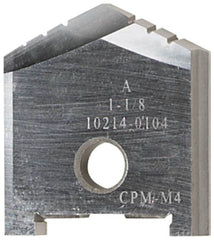 Allied Machine and Engineering - 3-11/32" Diam x 5/8" Thick, Seat Code E, 130° Included Angle Spade Drill Insert - Uncoated Powdered Metal, Powdered Metal, Series E - Americas Industrial Supply