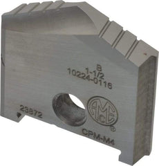 Allied Machine and Engineering - 1-1/2" Diam x 11/16" Thick, Seat Code B, 130° Included Angle Spade Drill Insert - Uncoated Powdered Metal, Powdered Metal, Series B - Americas Industrial Supply