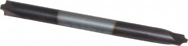 Value Collection - 1/32" Radius, 1/8" Mill Diam, 2 Flute Solid Carbide Corner Rounding End Mill - Double End, AlTiN Finish, 1-1/2" OAL, 1/8" Shank Diam - Americas Industrial Supply