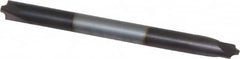 Value Collection - 1/32" Radius, 1/8" Mill Diam, 2 Flute Solid Carbide Corner Rounding End Mill - Double End, AlTiN Finish, 1-1/2" OAL, 1/8" Shank Diam - Americas Industrial Supply