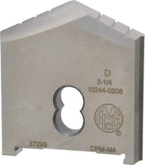 Allied Machine and Engineering - 2-1/4" Diam x 3/8" Thick, Seat Code D, 130° Included Angle Spade Drill Insert - Uncoated Powdered Metal, Powdered Metal, Series D - Americas Industrial Supply