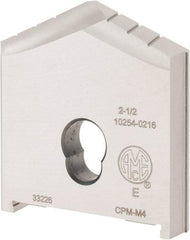 Allied Machine and Engineering - 2-1/2" Diam x 7/16" Thick, Seat Code E, 130° Included Angle Spade Drill Insert - Uncoated Powdered Metal, Powdered Metal, Series E - Americas Industrial Supply
