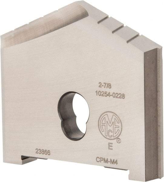 Allied Machine and Engineering - 2-7/8" Diam x 7/16" Thick, Seat Code E, 130° Included Angle Spade Drill Insert - Uncoated Powdered Metal, Powdered Metal, Series E - Americas Industrial Supply