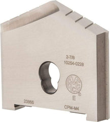 Allied Machine and Engineering - 2-7/8" Diam x 7/16" Thick, Seat Code E, 130° Included Angle Spade Drill Insert - Uncoated Powdered Metal, Powdered Metal, Series E - Americas Industrial Supply