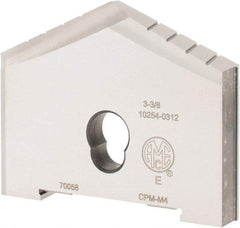 Allied Machine and Engineering - 3-3/8" Diam x 7/16" Thick, Seat Code E, 130° Included Angle Spade Drill Insert - Uncoated Powdered Metal, Powdered Metal, Series E - Americas Industrial Supply