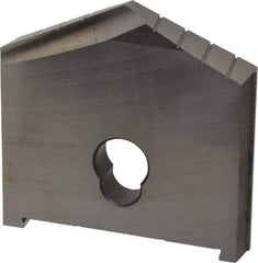 Allied Machine and Engineering - 3-1/4" Diam x 1/2" Thick, Seat Code F, 130° Included Angle Spade Drill Insert - Uncoated Powdered Metal, Powdered Metal, Series F - Americas Industrial Supply