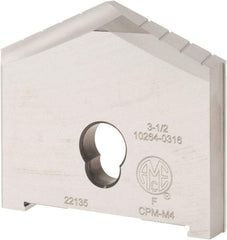 Allied Machine and Engineering - 3-1/2" Diam x 1/2" Thick, Seat Code F, 130° Included Angle Spade Drill Insert - Uncoated Powdered Metal, Powdered Metal, Series F - Americas Industrial Supply