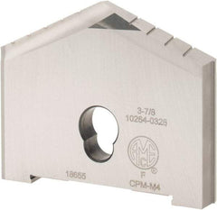 Allied Machine and Engineering - 3-7/8" Diam x 1/2" Thick, Seat Code F, 130° Included Angle Spade Drill Insert - Uncoated Powdered Metal, Powdered Metal, Series F - Americas Industrial Supply